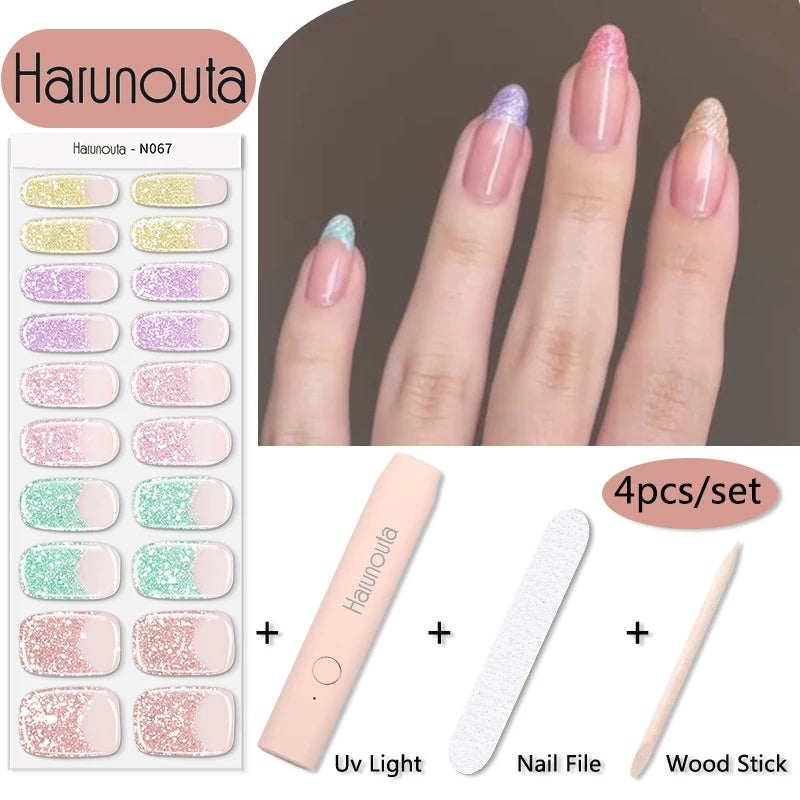 Stickers HarunoutaNail Kit portable 4Pcs,  Manucure Pro à Domicile!