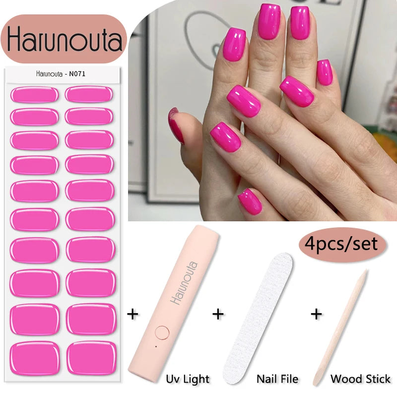 Stickers HarunoutaNail Kit portable 4Pcs,  Manucure Pro à Domicile!