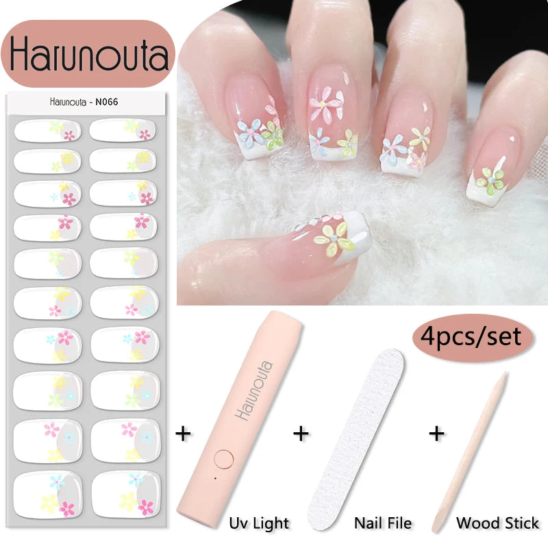 Stickers HarunoutaNail Kit portable 4Pcs,  Manucure Pro à Domicile!