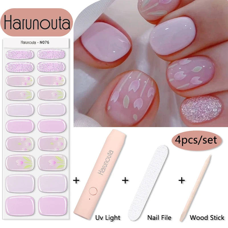 Stickers HarunoutaNail Kit portable 4Pcs,  Manucure Pro à Domicile!