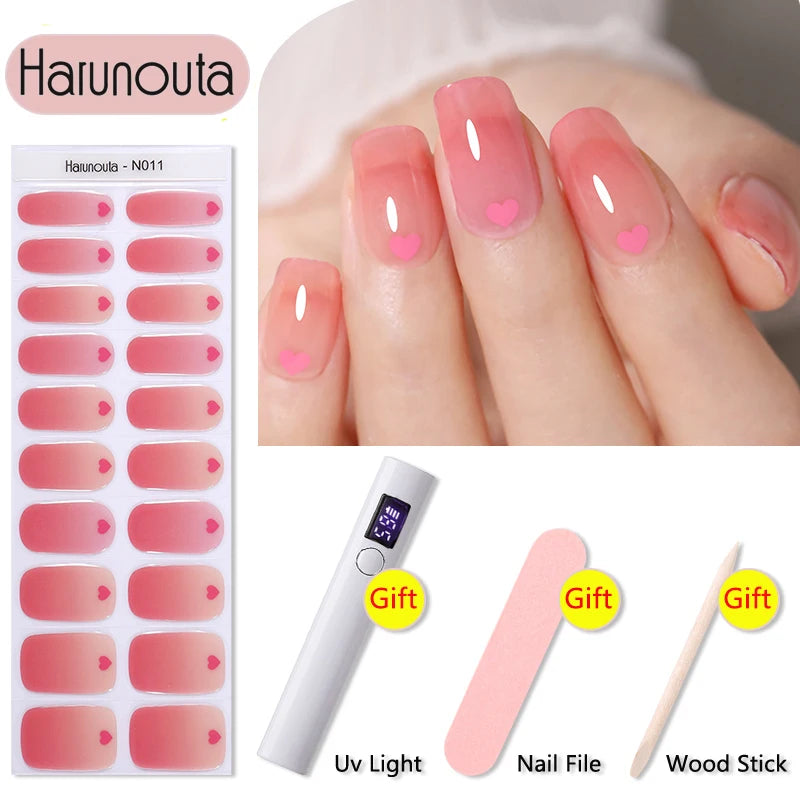 Stickers HarunoutaNail Kit portable 4Pcs,  Manucure Pro à Domicile!