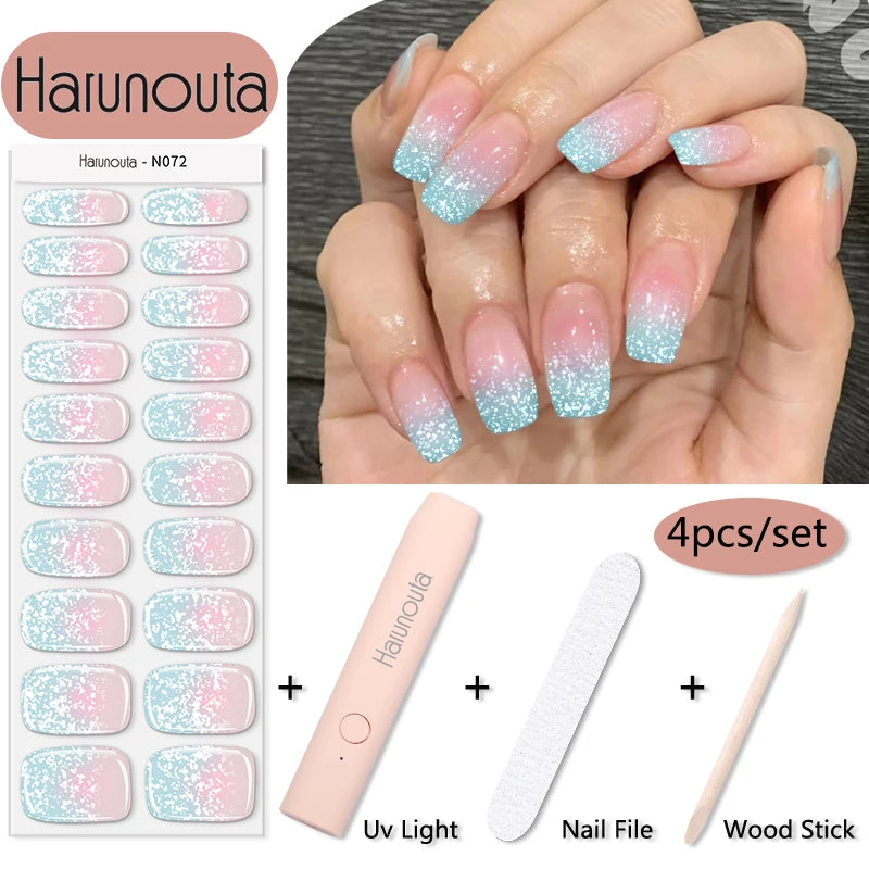 Stickers HarunoutaNail Kit portable 4Pcs,  Manucure Pro à Domicile!