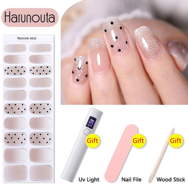 Stickers HarunoutaNail Kit portable 4Pcs,  Manucure Pro à Domicile!