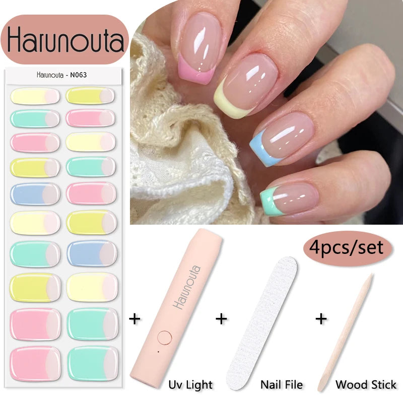 Stickers HarunoutaNail Kit portable 4Pcs,  Manucure Pro à Domicile!