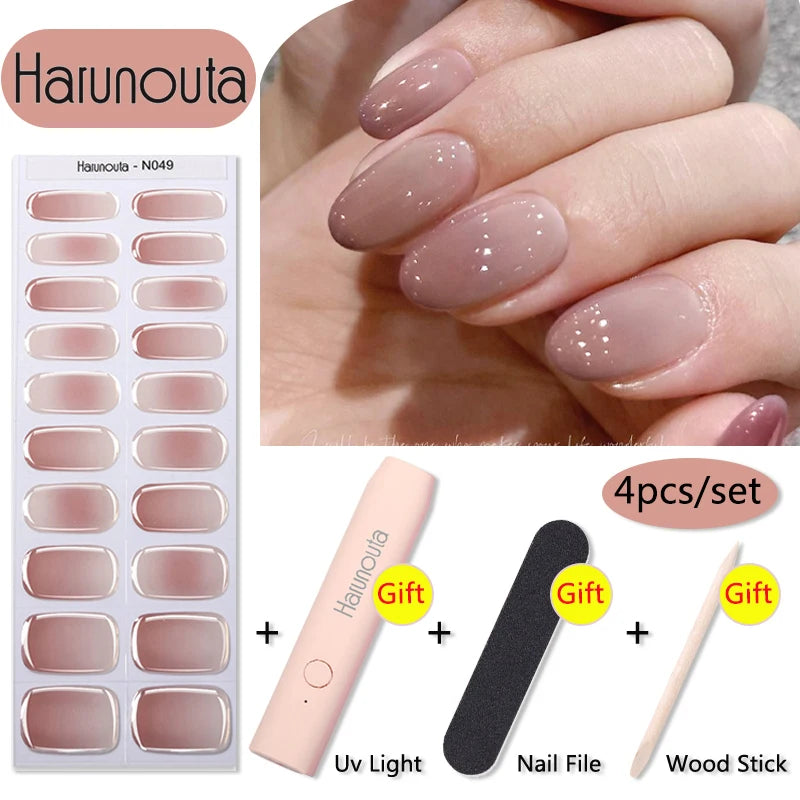 Stickers HarunoutaNail Kit portable 4Pcs,  Manucure Pro à Domicile!