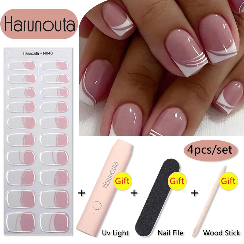 Stickers HarunoutaNail Kit portable 4Pcs,  Manucure Pro à Domicile!