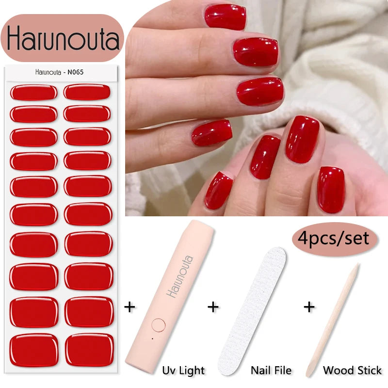 Stickers HarunoutaNail Kit portable 4Pcs,  Manucure Pro à Domicile!