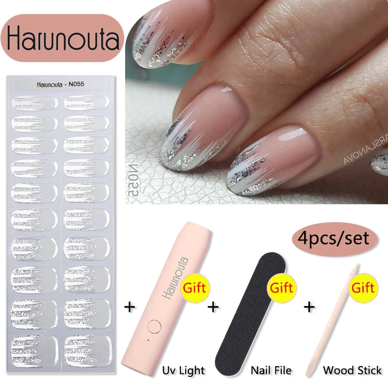 Stickers HarunoutaNail Kit portable 4Pcs,  Manucure Pro à Domicile!