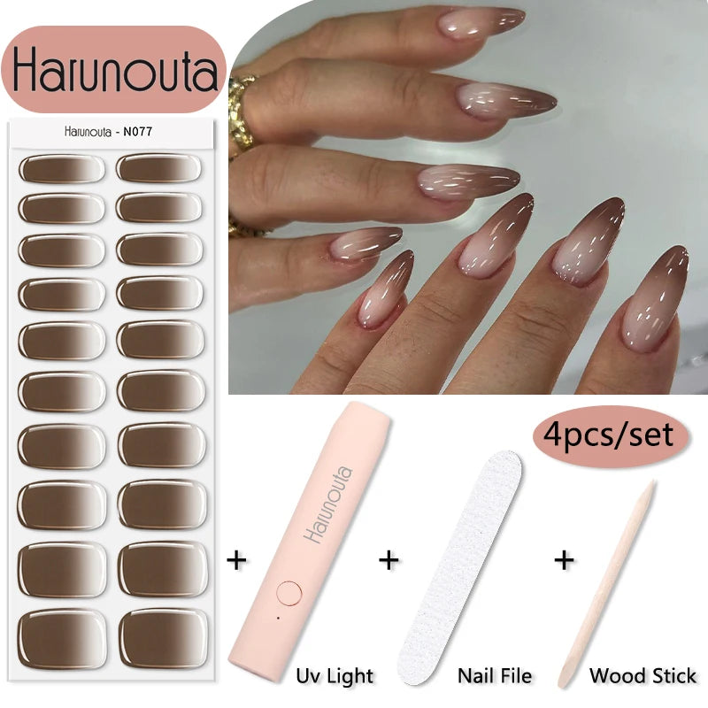 Stickers HarunoutaNail Kit portable 4Pcs,  Manucure Pro à Domicile!