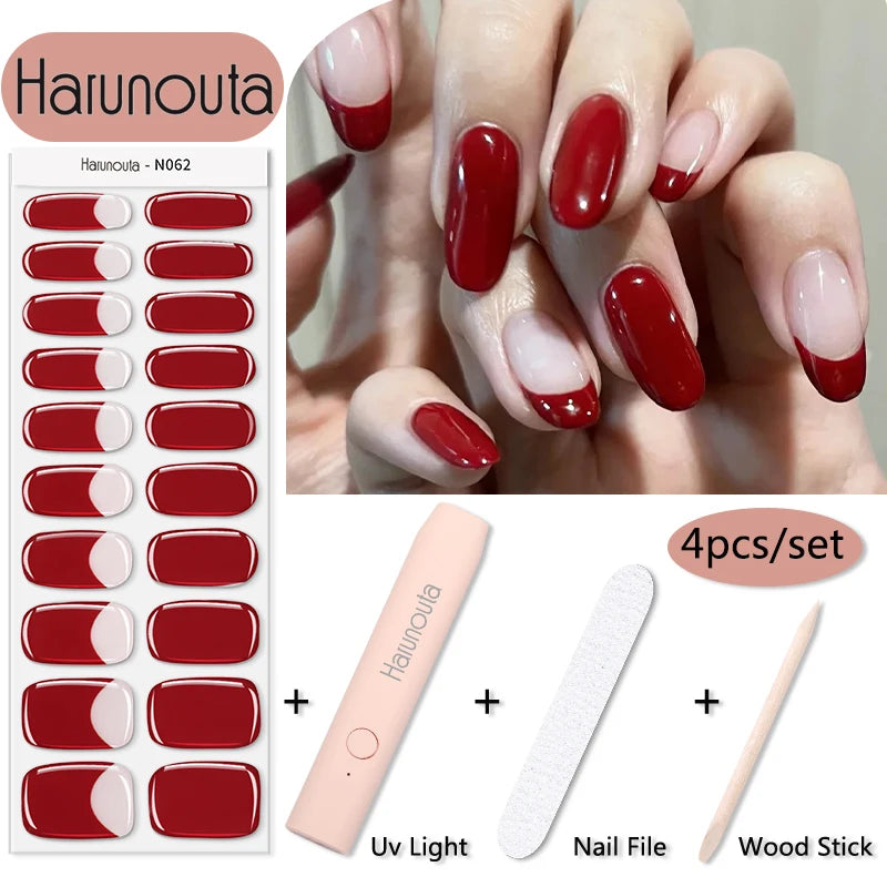 Stickers HarunoutaNail Kit portable 4Pcs,  Manucure Pro à Domicile!