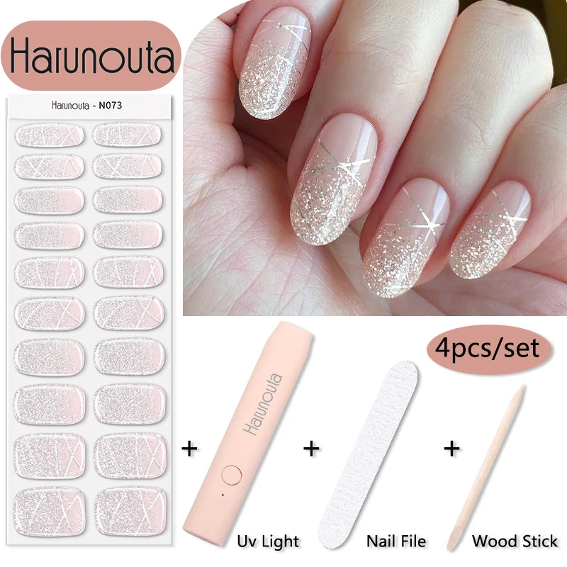 Stickers HarunoutaNail Kit portable 4Pcs,  Manucure Pro à Domicile!