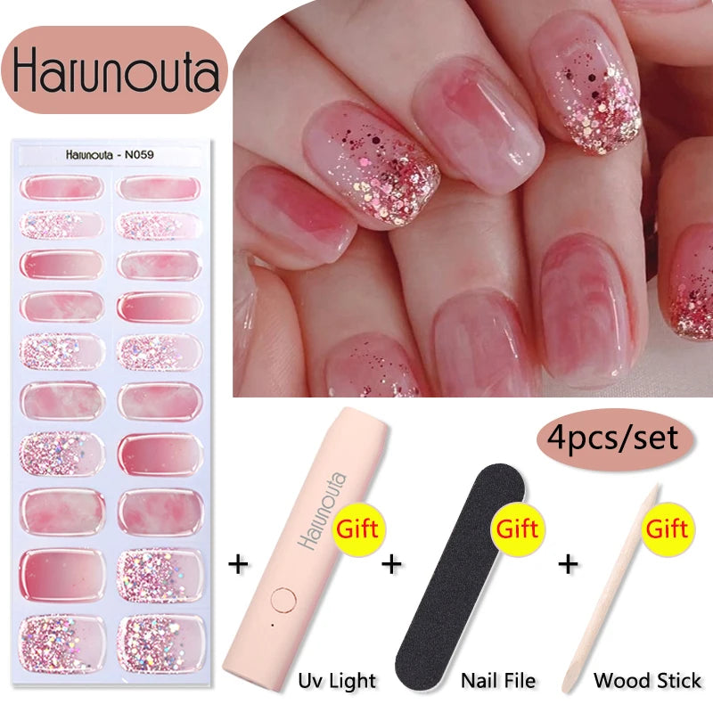 Stickers HarunoutaNail Kit portable 4Pcs,  Manucure Pro à Domicile!