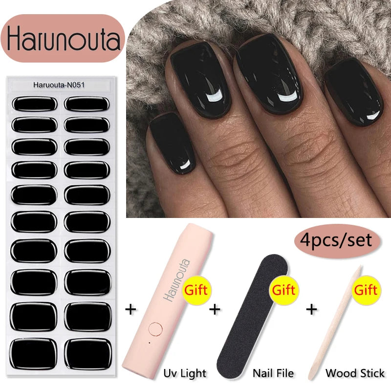 Stickers HarunoutaNail Kit portable 4Pcs,  Manucure Pro à Domicile!