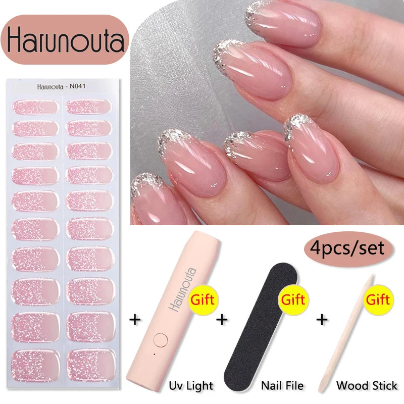 Stickers HarunoutaNail Kit portable 4Pcs,  Manucure Pro à Domicile!